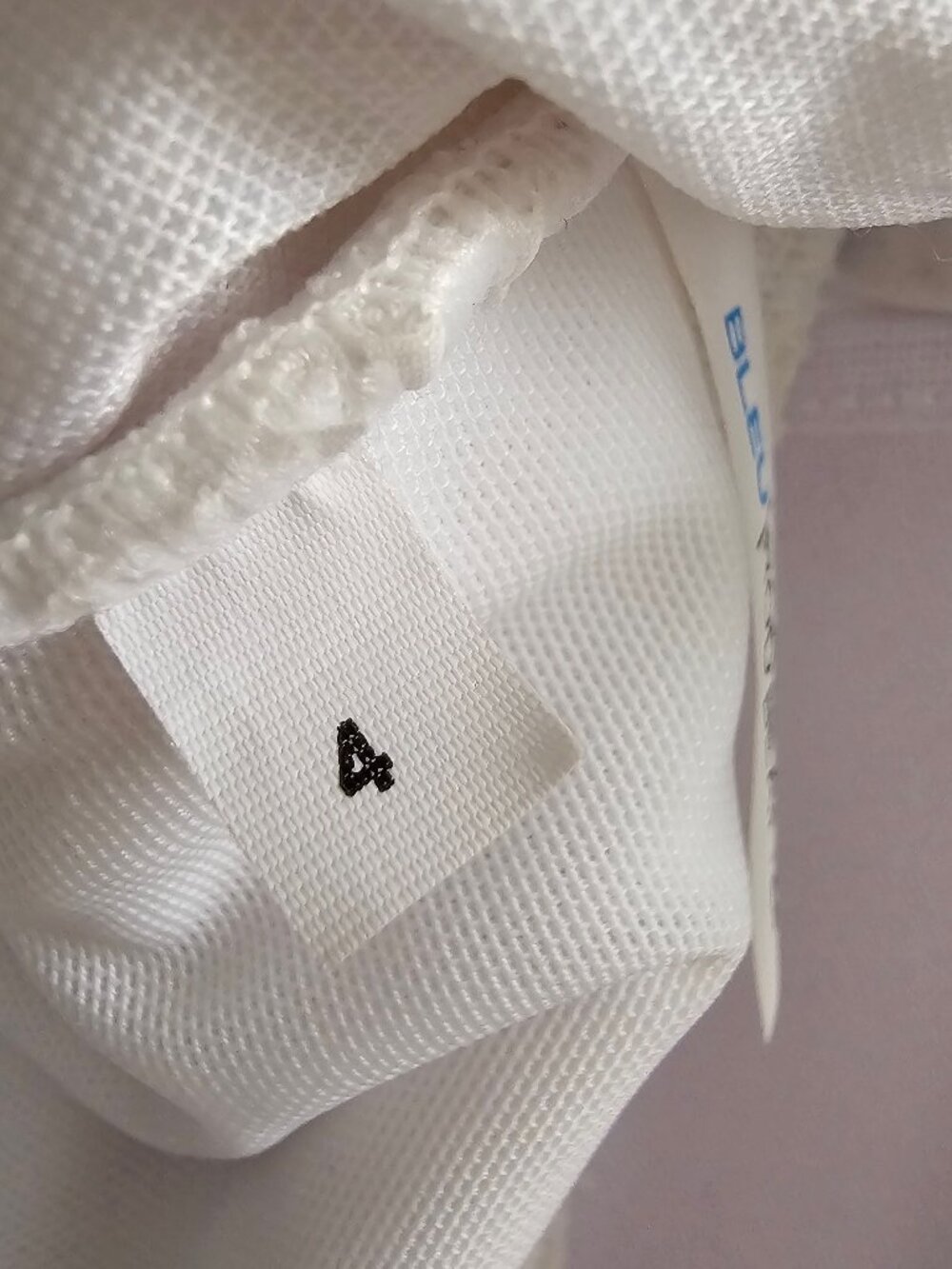 Bleu Textured White One Piece with Neck Tie, Size 4 - Picture 4 of 11